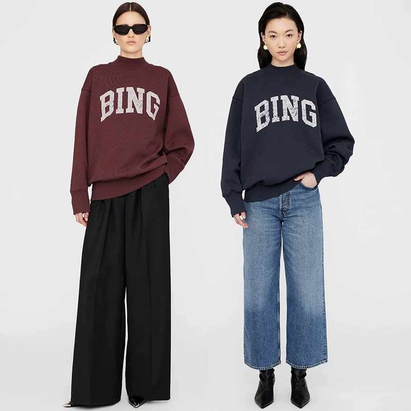 Streetwear Brand Hoodie - Sweatshirt Fleece Leher Tinggi Wanita dari