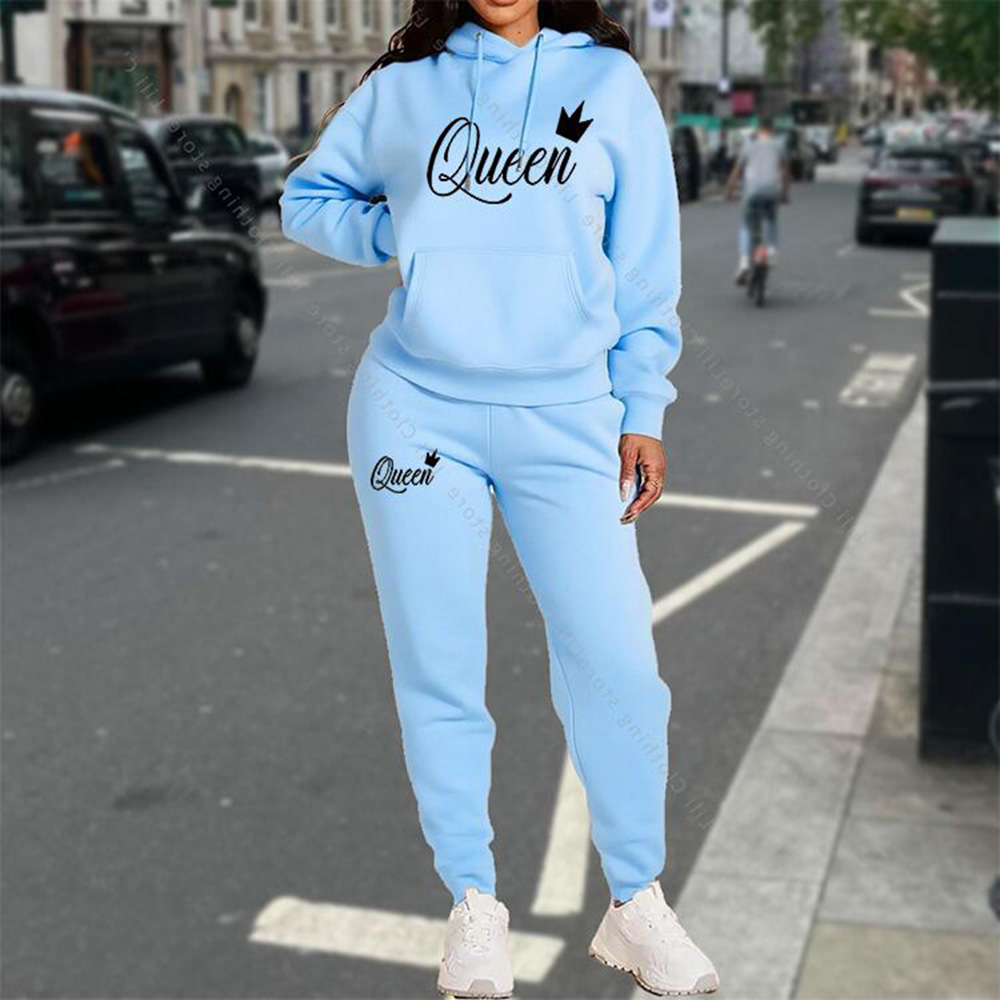 Streetwear Brand Tracksuit - Setelan Olahraga Wanita Pakaian Musim Gugur