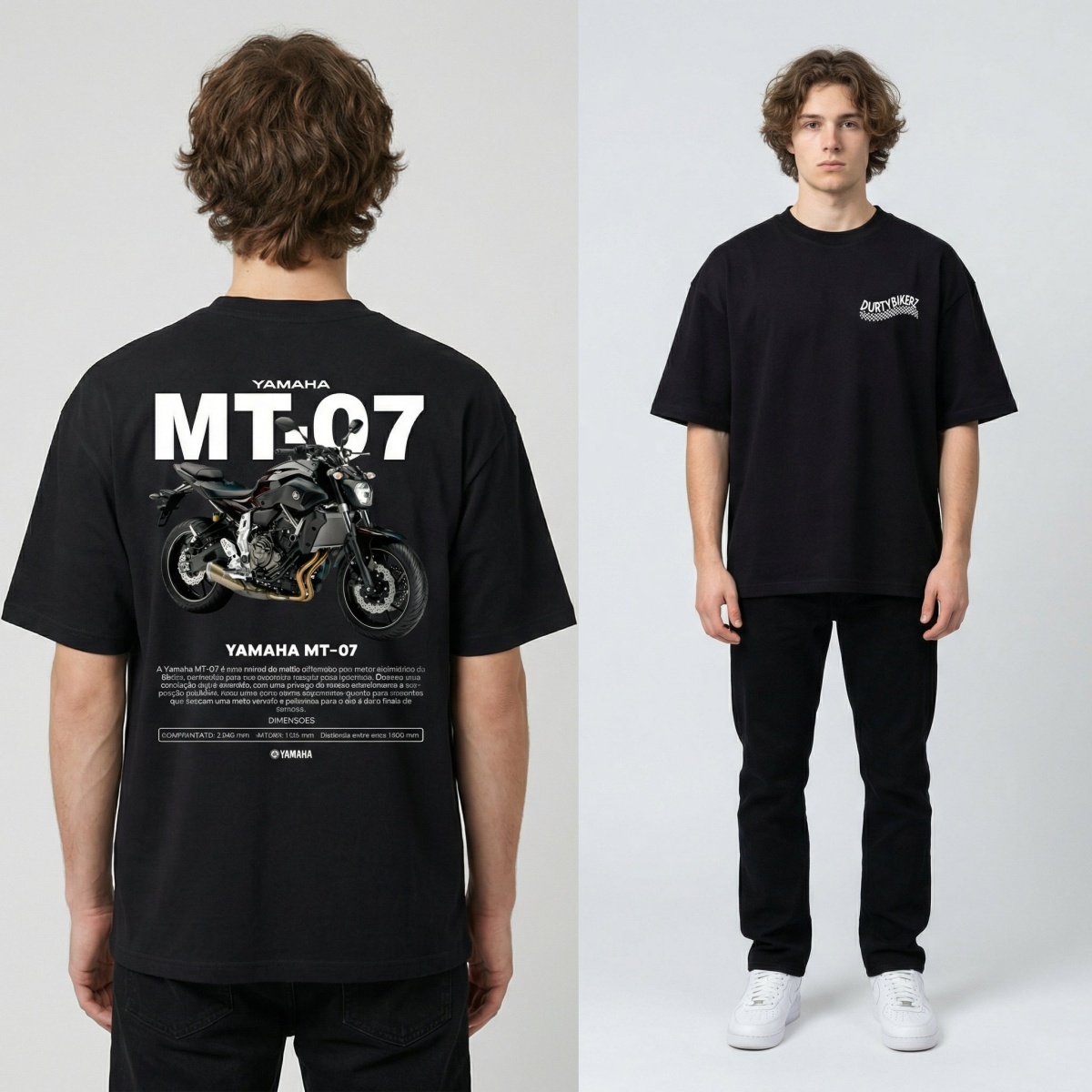 Streetwear Brand Shirts - Kaos Merek Sepeda Motor Yamaha MT-07