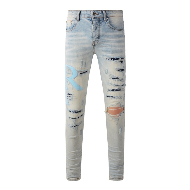 Quality Streetwear Brand - Celana Jeans Pria Merek Amerika Fashionable,