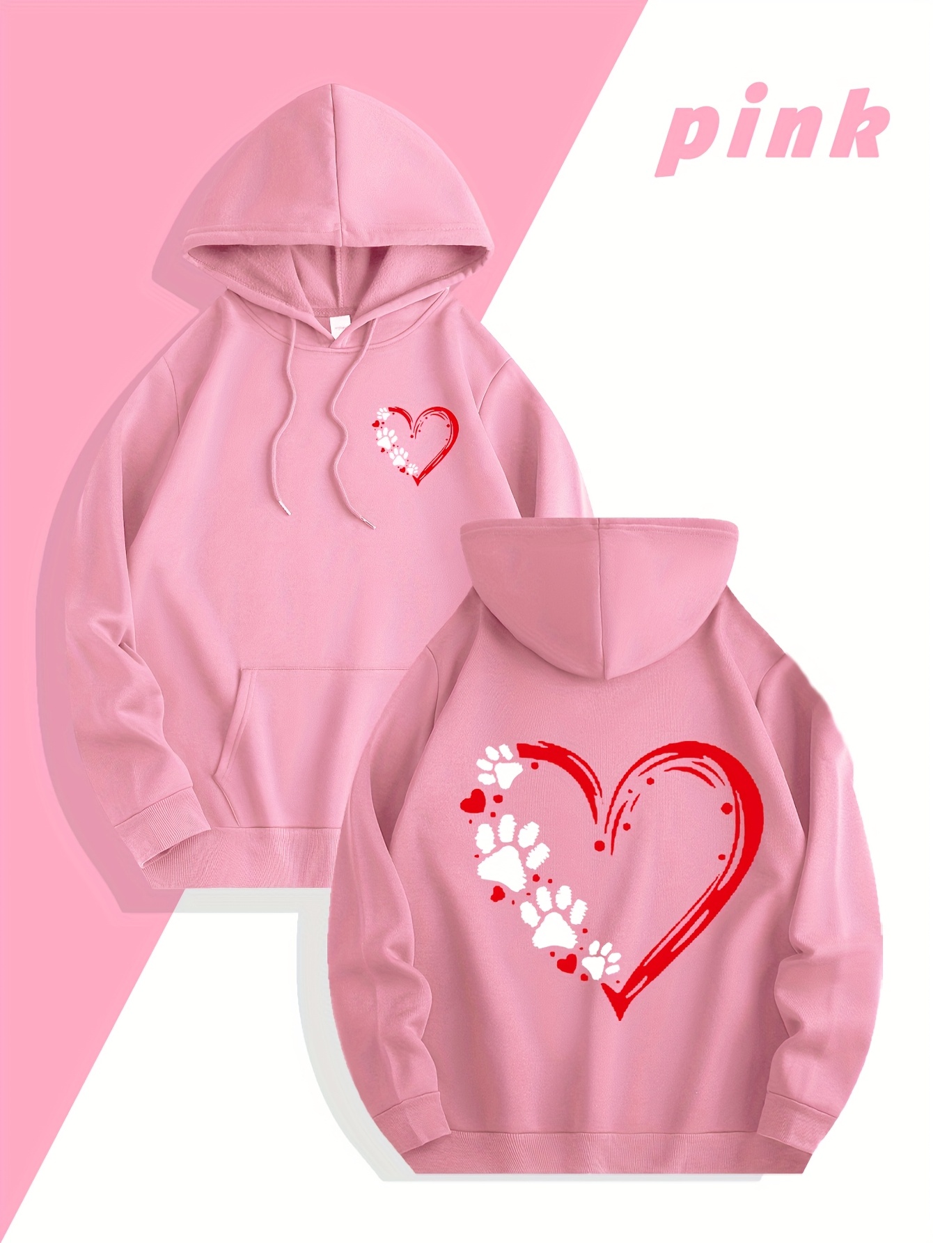 Streetwear Brand Hoodie - Sweatshirt Pria Motif Hati Merek Streetwear