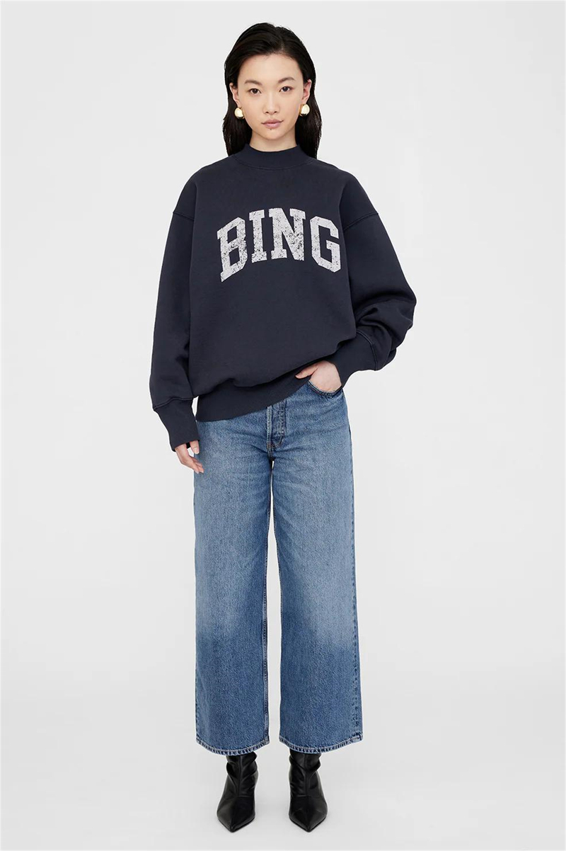 Sweatshirt Fleece Leher Tinggi - Streetwear Brand Hoodie ulasan dan harga