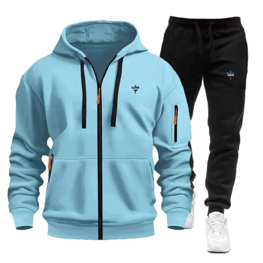 Setelan Hoodie 2 Potong Pria M - Streetwear Brand Tracksuit ulasan dan harga