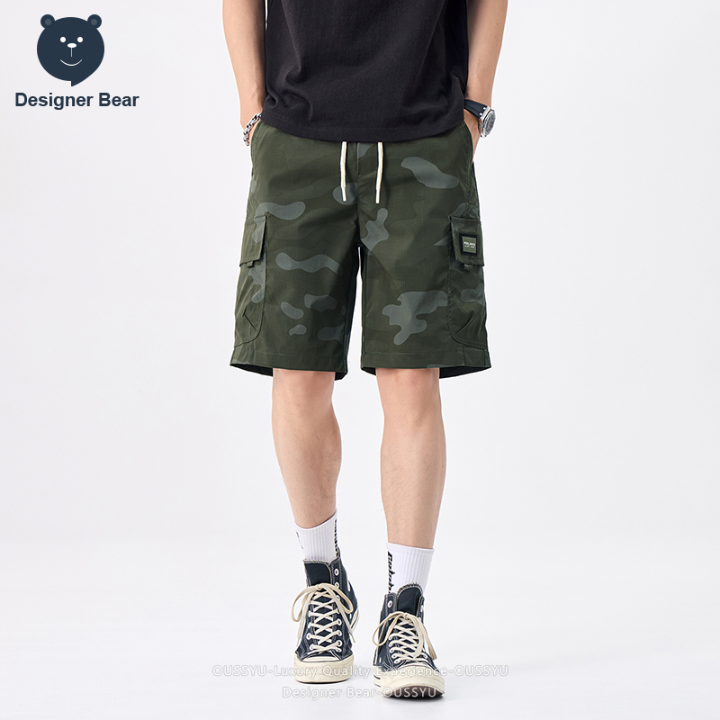 Celana Pendek Cargo Camo Musim - Streetwear Brand Designer ulasan dan harga