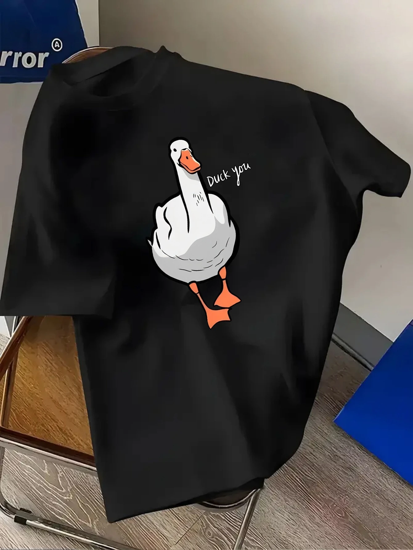Kaus Katun Gambar Bebek Lucu U - Streetwear Brand Shirts ulasan dan harga