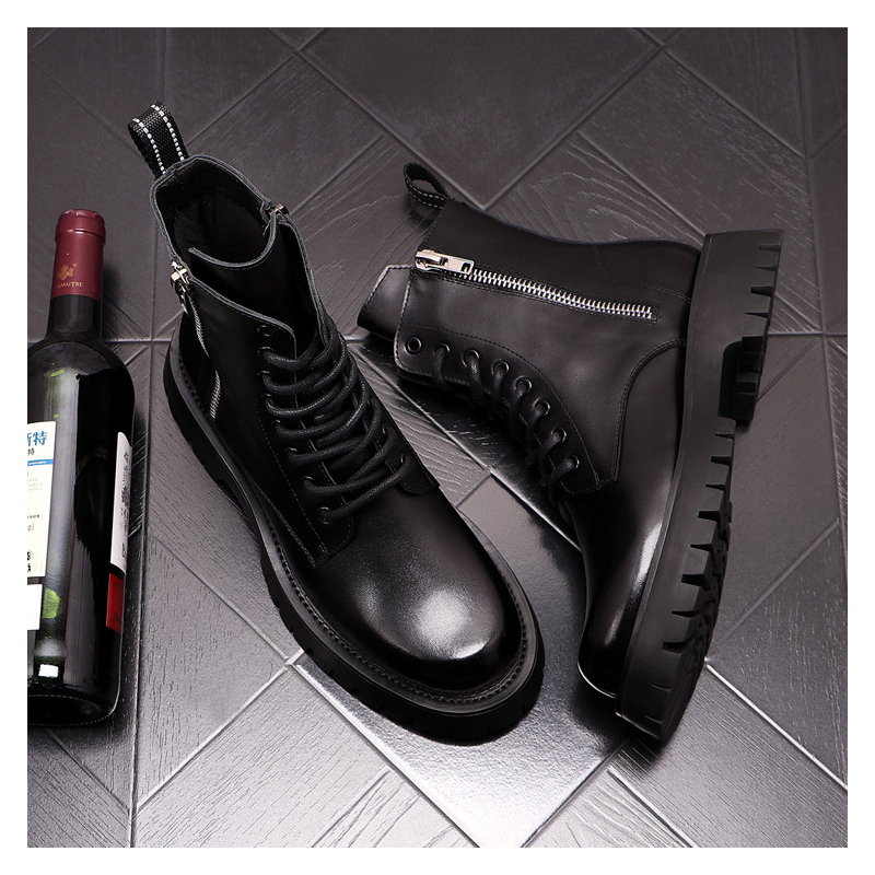 Sepatu Bot Kulit Asli Pria Mew - Streetwear Brand Luxury ulasan dan harga