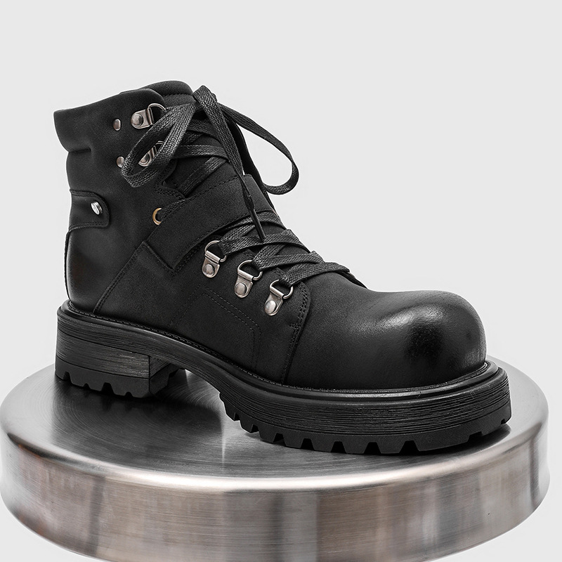 Sepatu Bot Kulit Pria Bermerek - Streetwear Brand Luxury ulasan dan harga