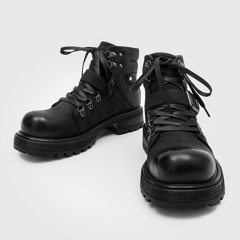 Sepatu Bot Kulit Pria Bermerek - Streetwear Brand Luxury ulasan dan harga