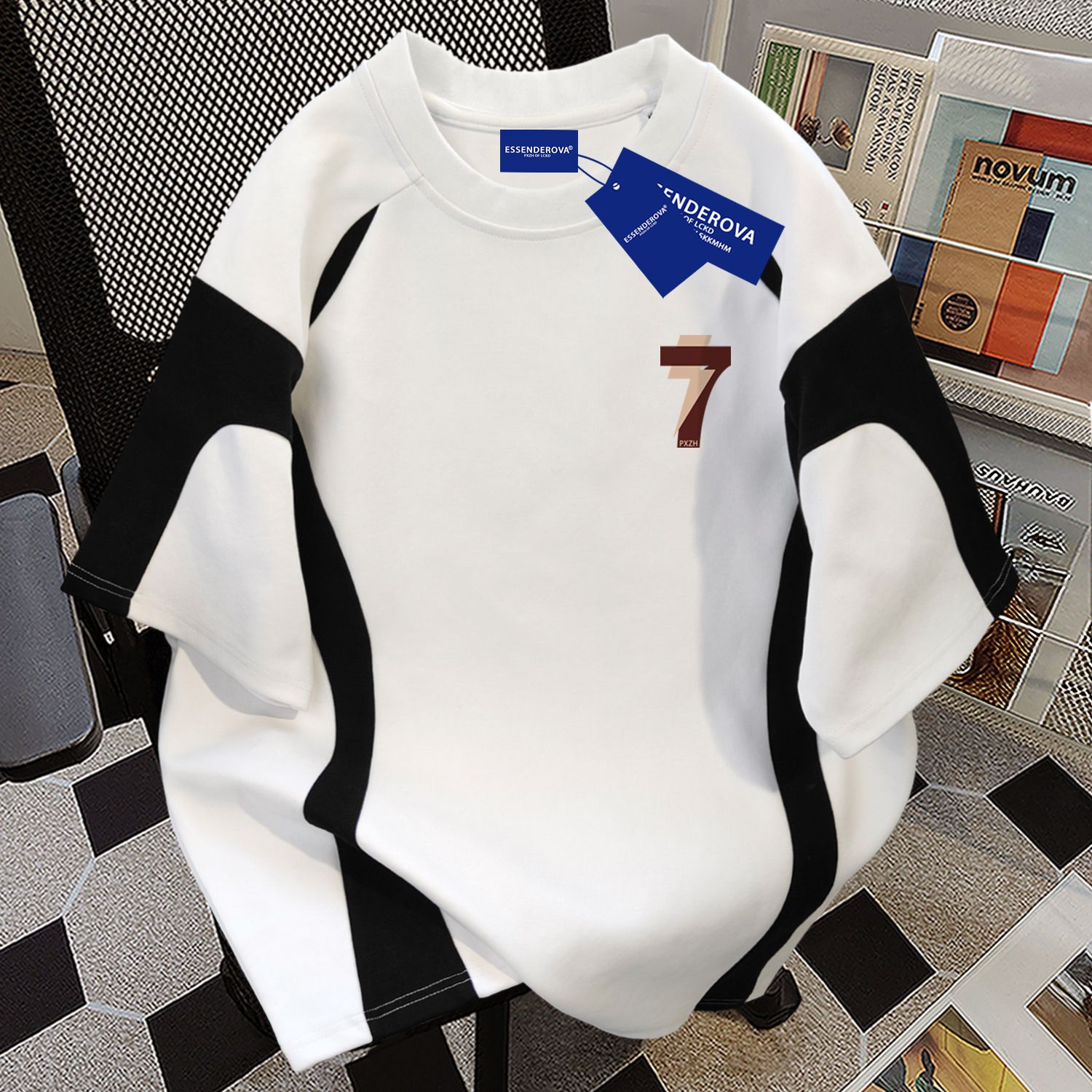 Kaus Lengan Pendek Katun Murni - Streetwear Brand Designer ulasan dan harga
