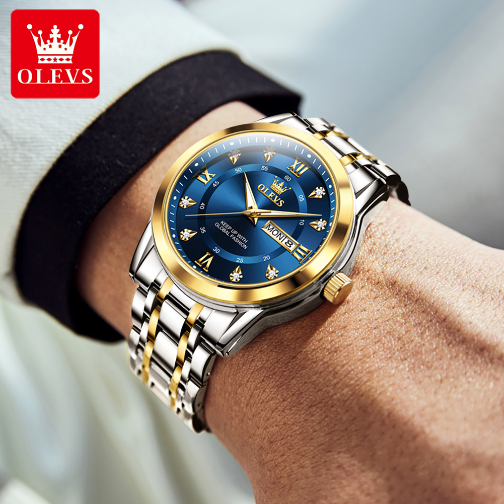 OLEVS Jam Tangan Pria Modis Be - Streetwear Brand Luxury ulasan dan harga