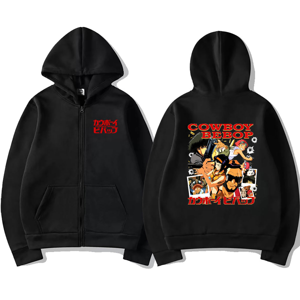 Hoodie Zipper Anime Cowboy Beb - Streetwear Brand Hoodie ulasan dan harga
