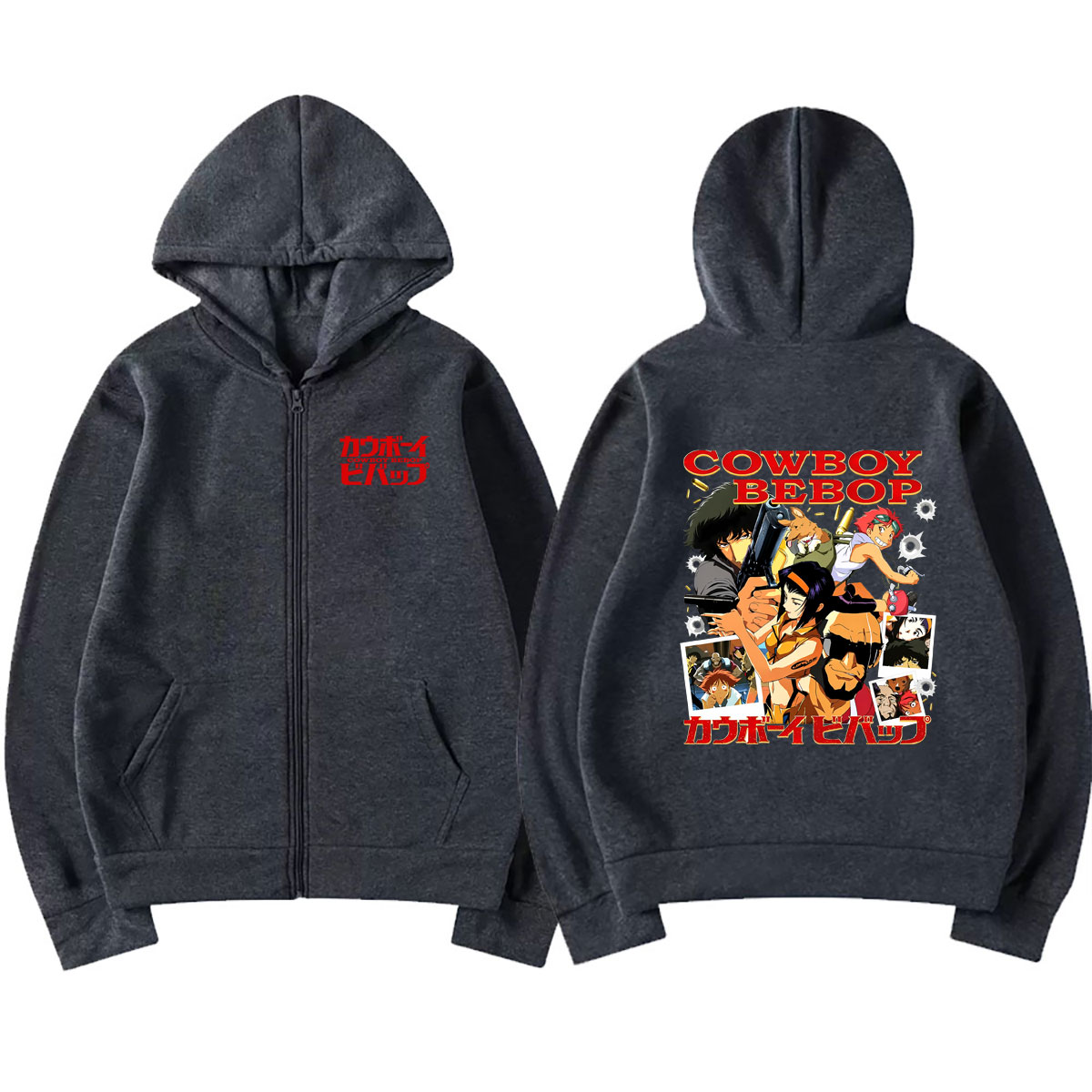 Hoodie Zipper Anime Cowboy Beb - Streetwear Brand Hoodie ulasan dan harga