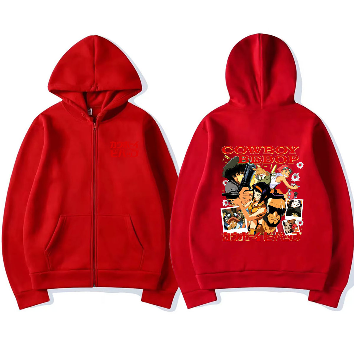 Hoodie Zipper Anime Cowboy Beb - Streetwear Brand Hoodie ulasan dan harga