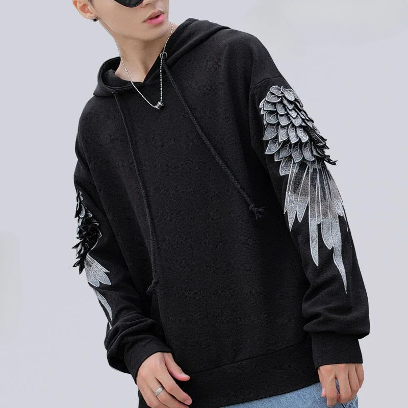 Sweatshirt bertudung bordir pr - Streetwear Brand Hoodie ulasan dan harga